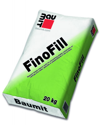 BauMit FinoFill Gipsgebundene, mineralische, helle Spachtelmasse für Spachtelarbeiten im Innenbereich