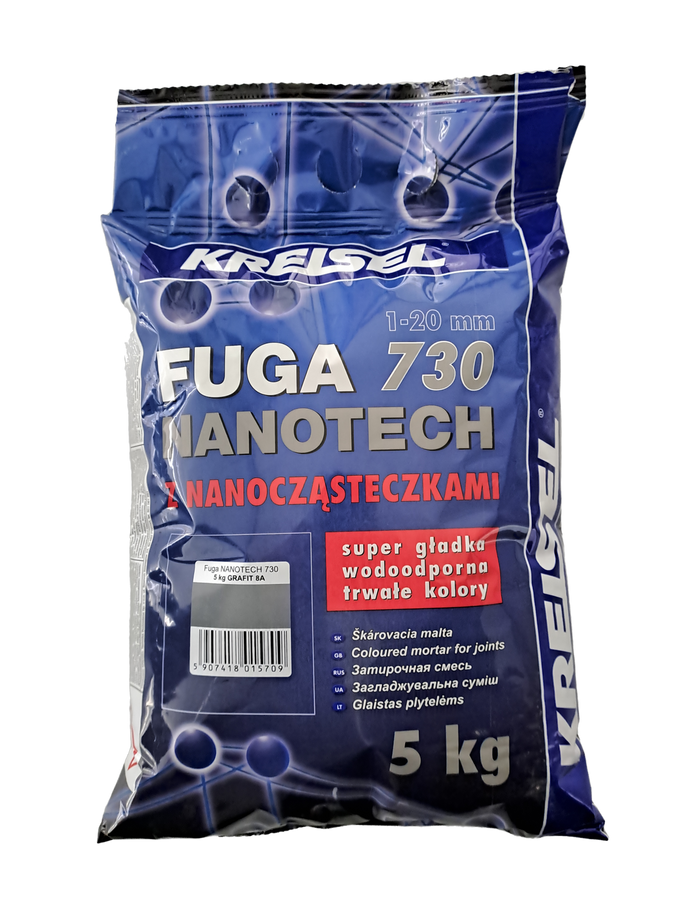 FUGA NANOTECH 730/ 5kg. Flexibler, zementbasierter Fugenmörtel auf Basis von Nanotechnologie